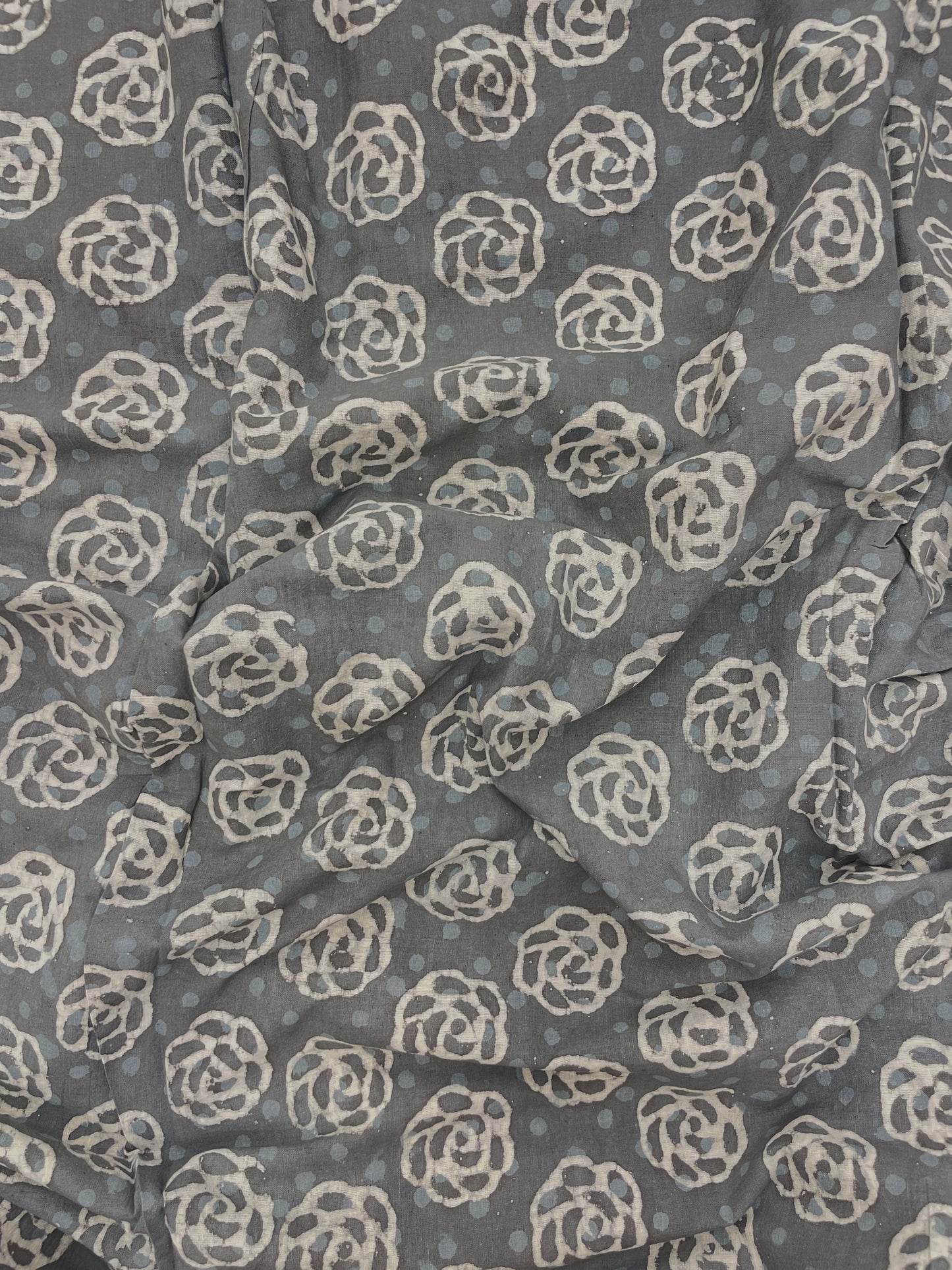 Elegant Adorable Block Print On Cotton Fabric