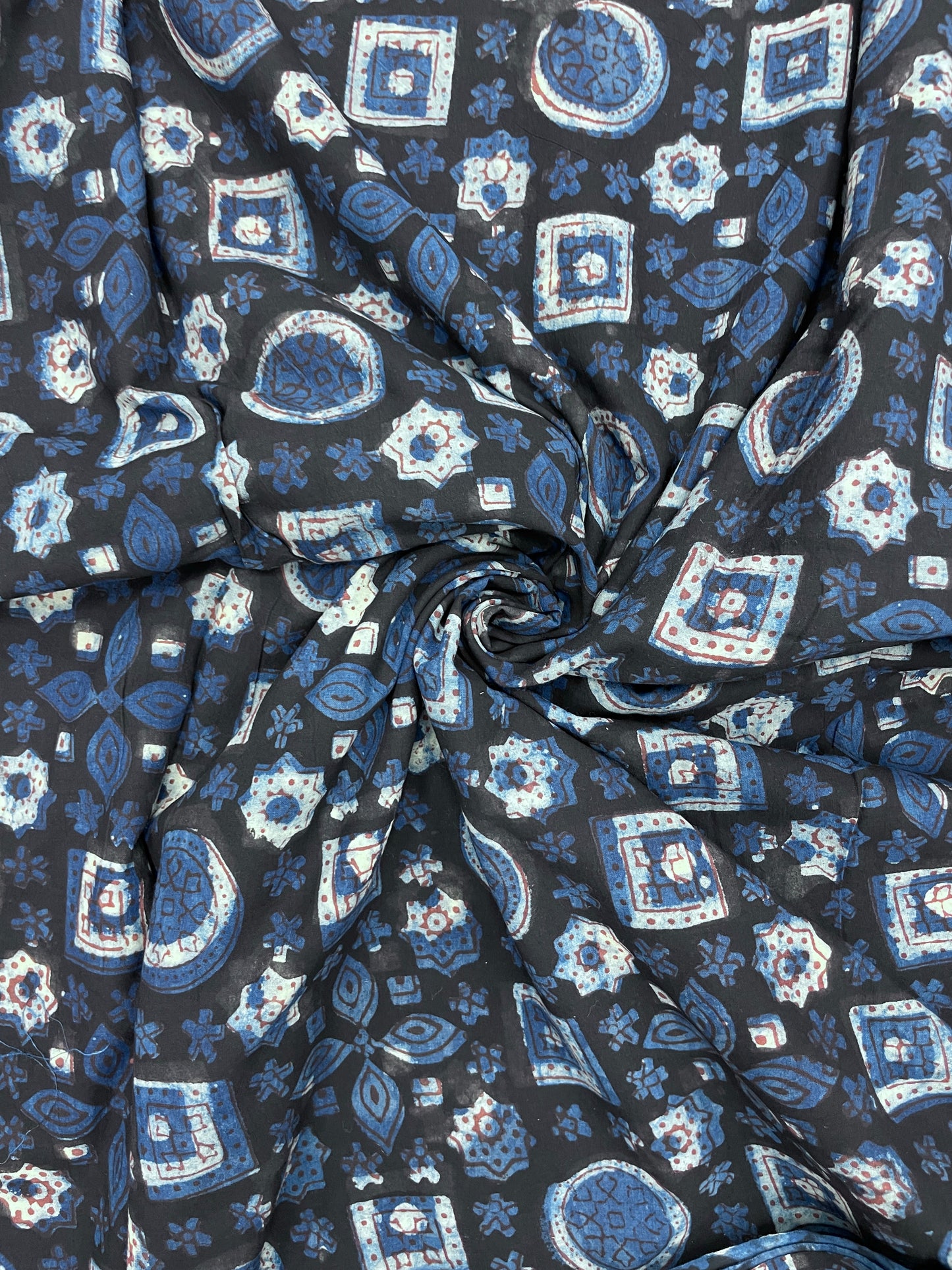 Attractive Gorgeous Block Print On Cotton Fabric