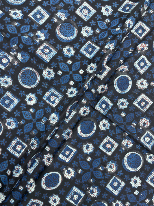 Attractive Gorgeous Block Print On Cotton Fabric