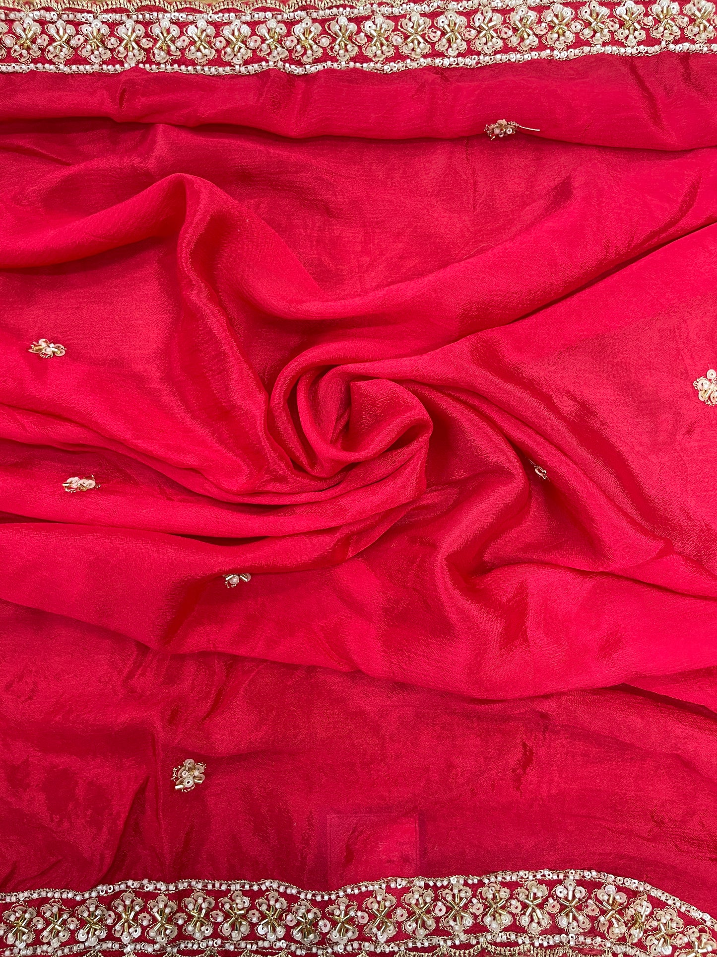 Chinon Beads Embroidery With Dupatta