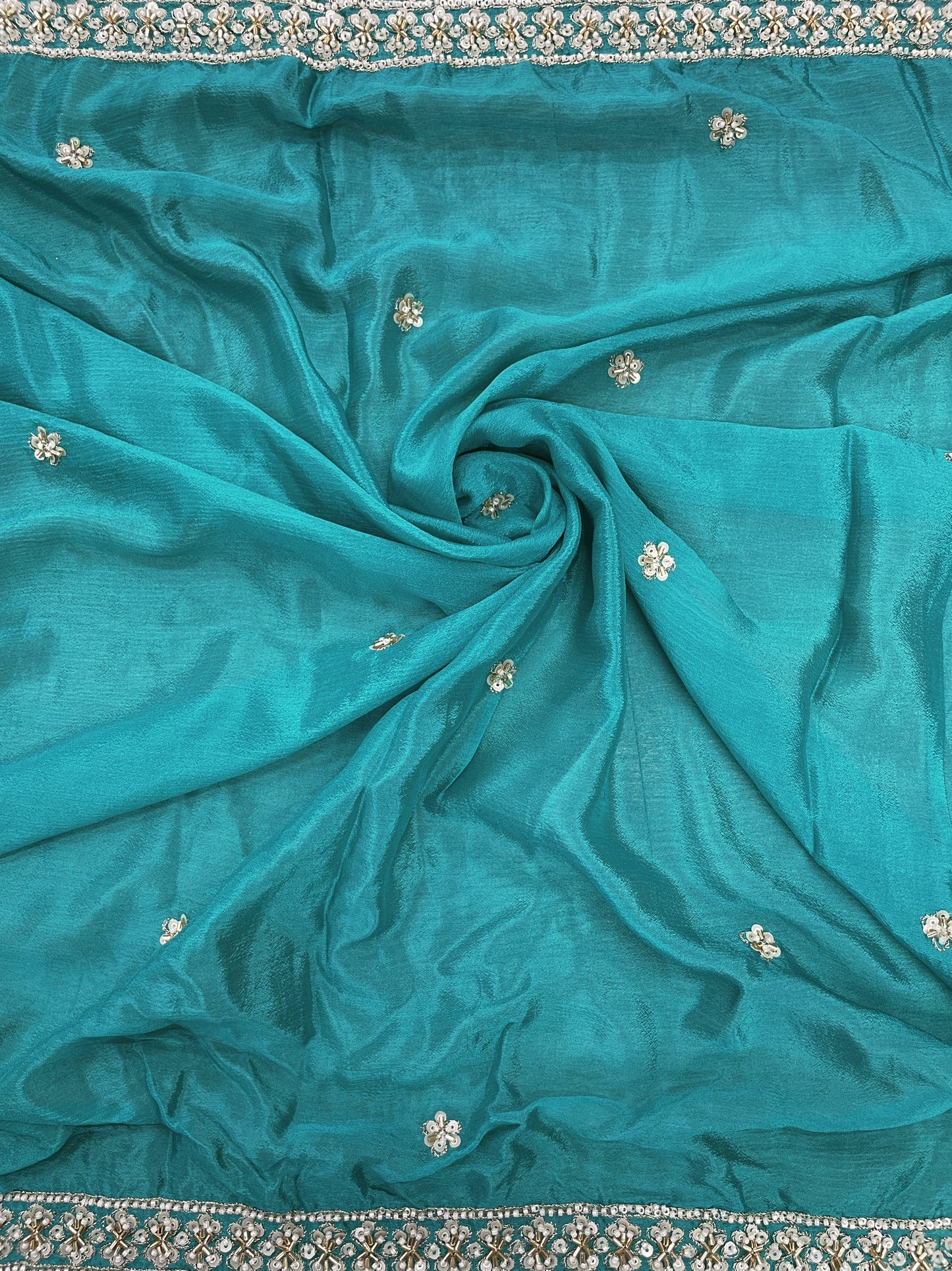 Chinon Beads Embroidery With Dupatta