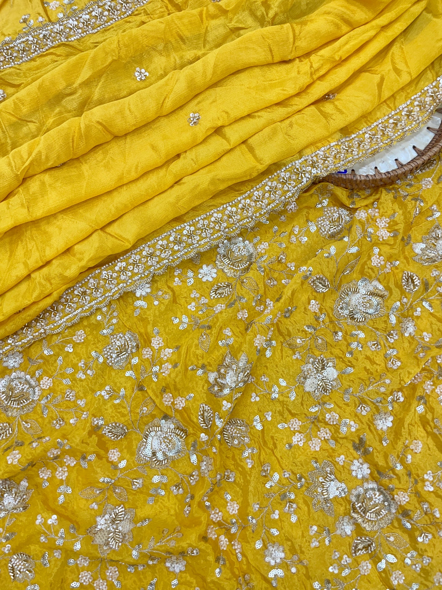 Chinon Beads Embroidery With Dupatta