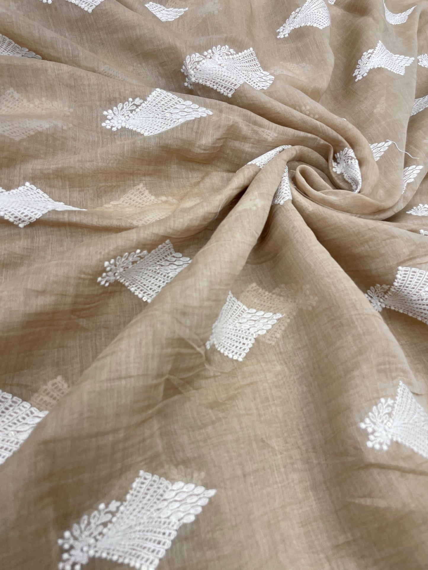 Top Notch Thread Embroidery On Chanderi Fabric