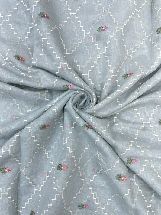 Floral Chanderi Embroidery