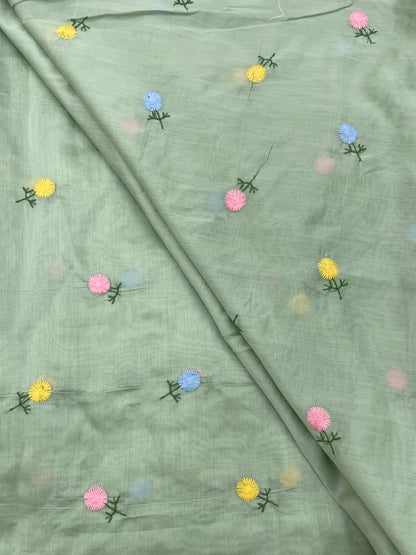 Chanderi Multithread Embroidery