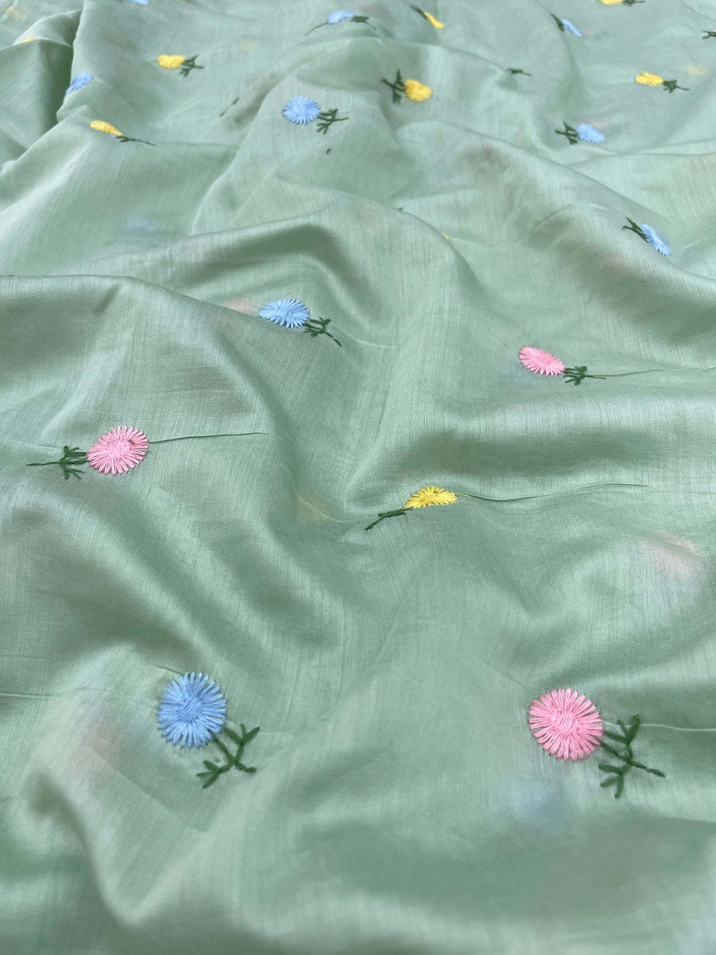 Chanderi Multithread Embroidery