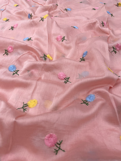 Chanderi Multithread Embroidery