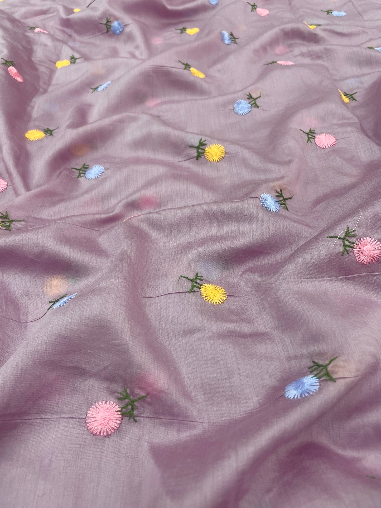 Chanderi Multithread Embroidery