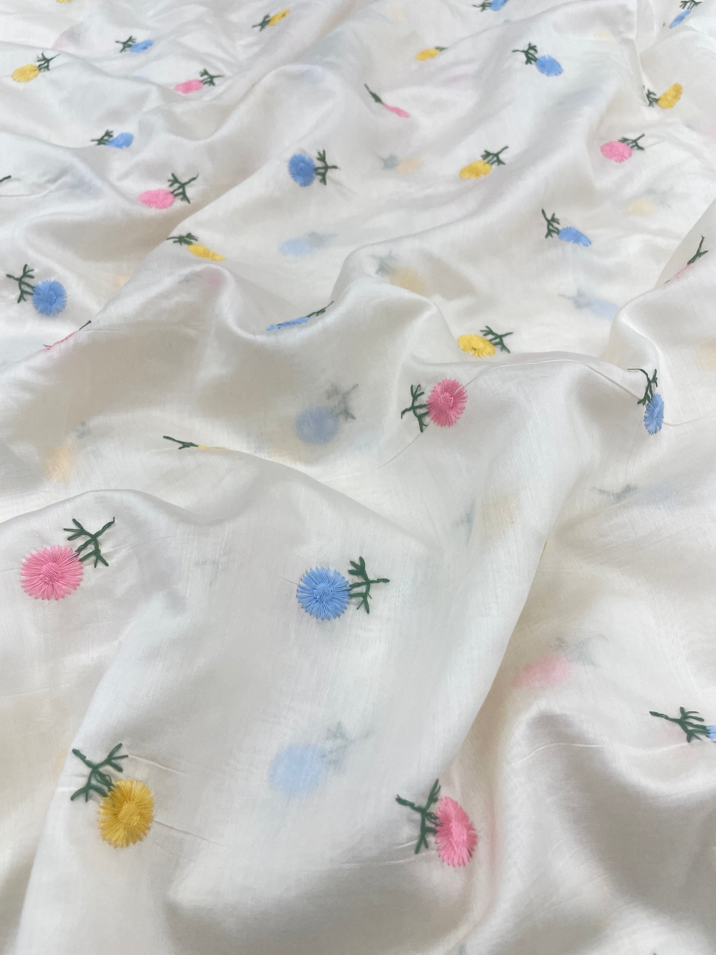 Chanderi Multithread Embroidery