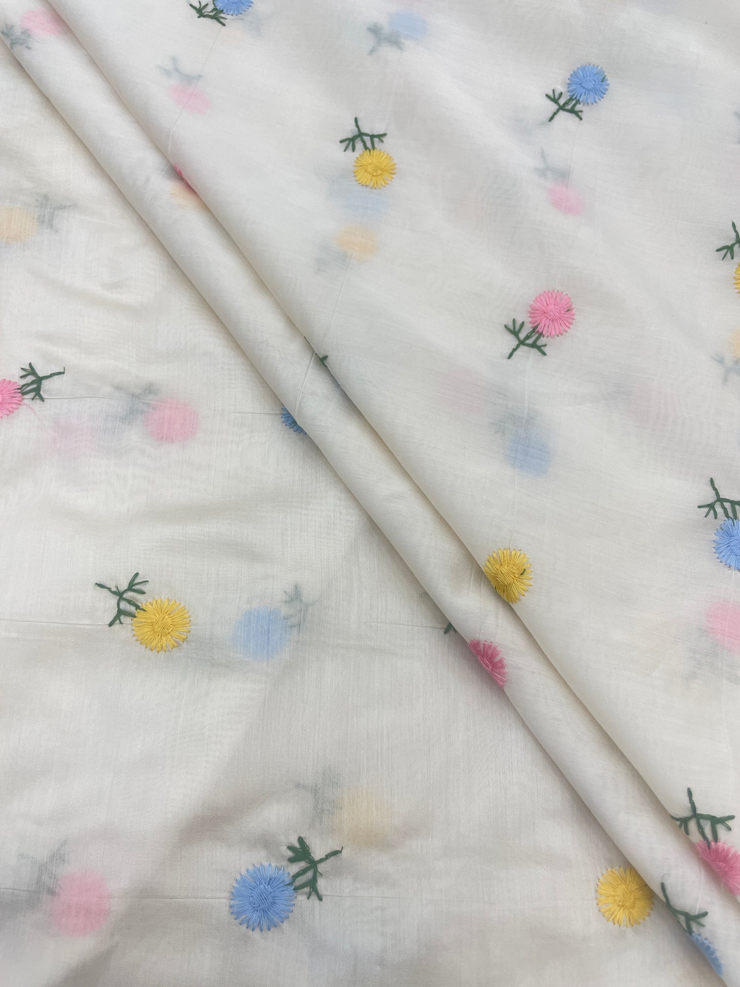 Chanderi Multithread Embroidery