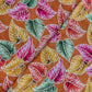 Stunning Marvelous Colorful Leafy Print With Zari And Sequin Work On Chinon Fabric