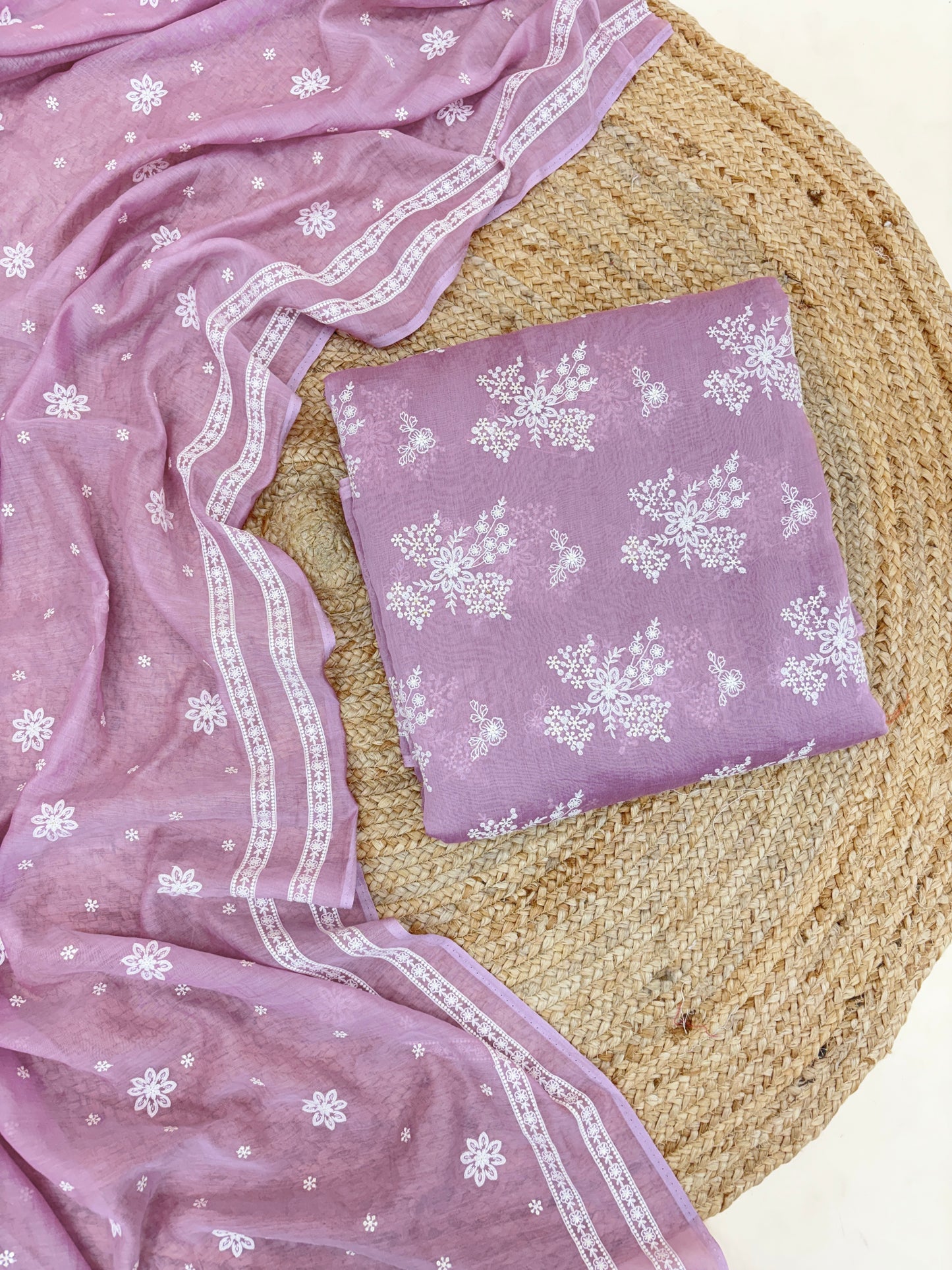 Chanderi Thread Embroidery Set