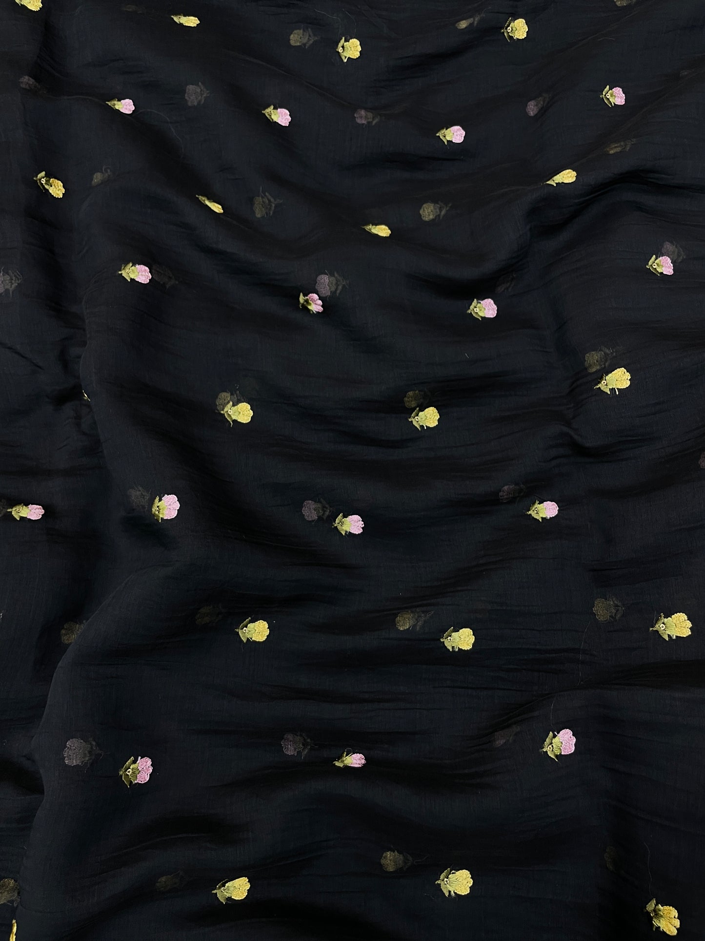 Mul Chanderi Multithread Embroidery