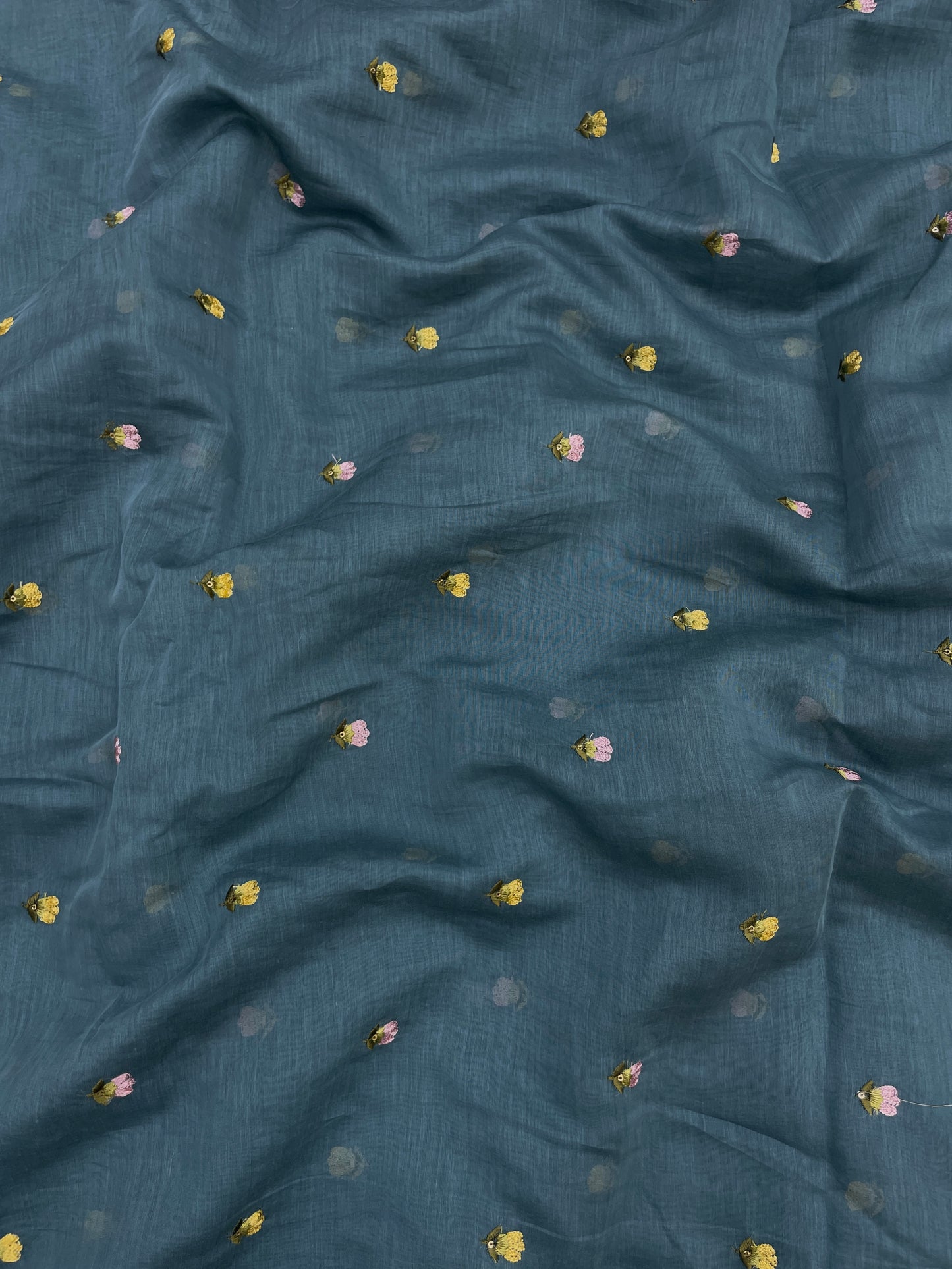 Mul Chanderi Multithread Embroidery