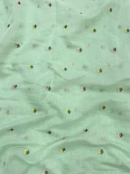 Mul Chanderi Multithread Embroidery