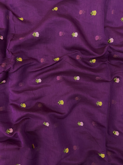 Mul Chanderi Multithread Embroidery