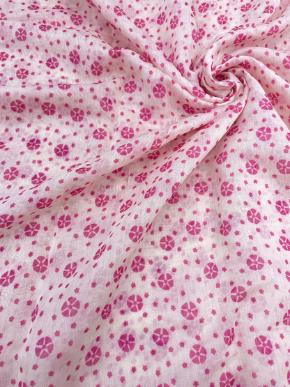 Chanderi Print (colors available) 44"inch