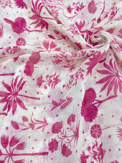 Chanderi Print (colors available) 44"inch