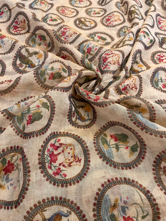 Chanderi Tissue Print