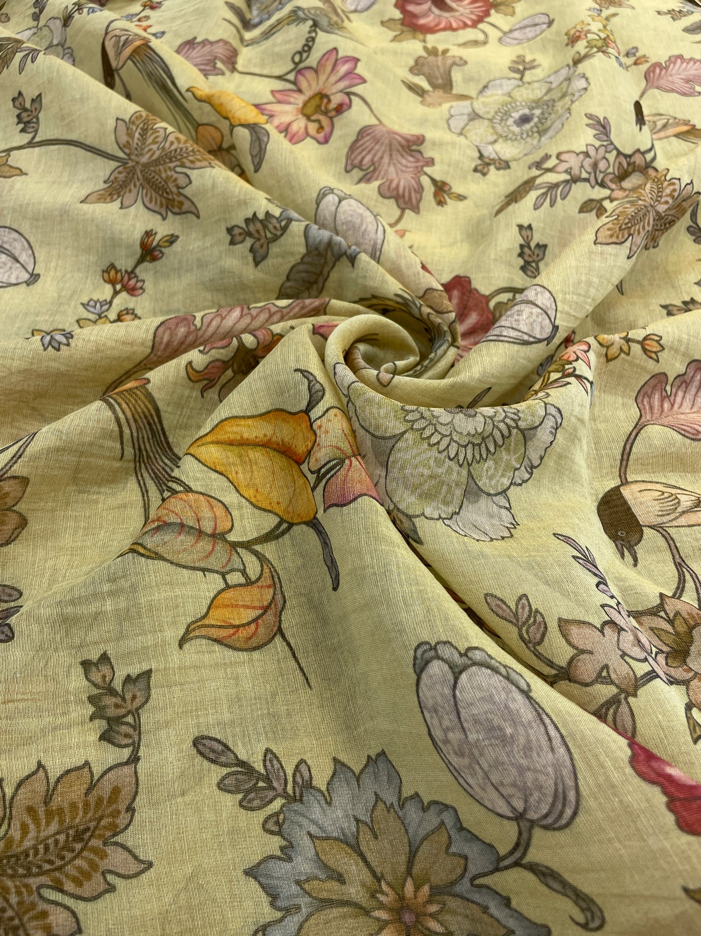 Chanderi Tissue Print