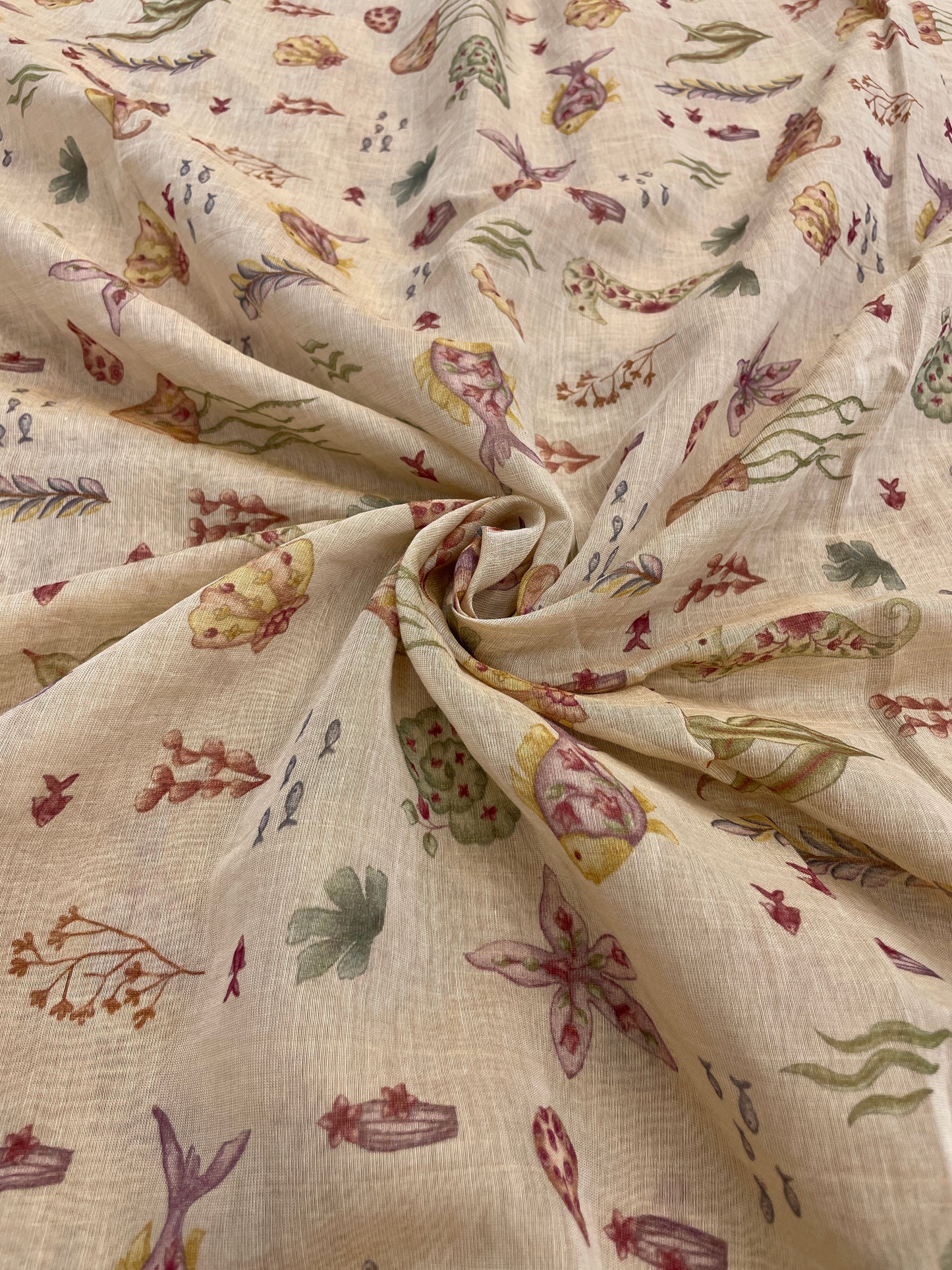 Chanderi Tissue print