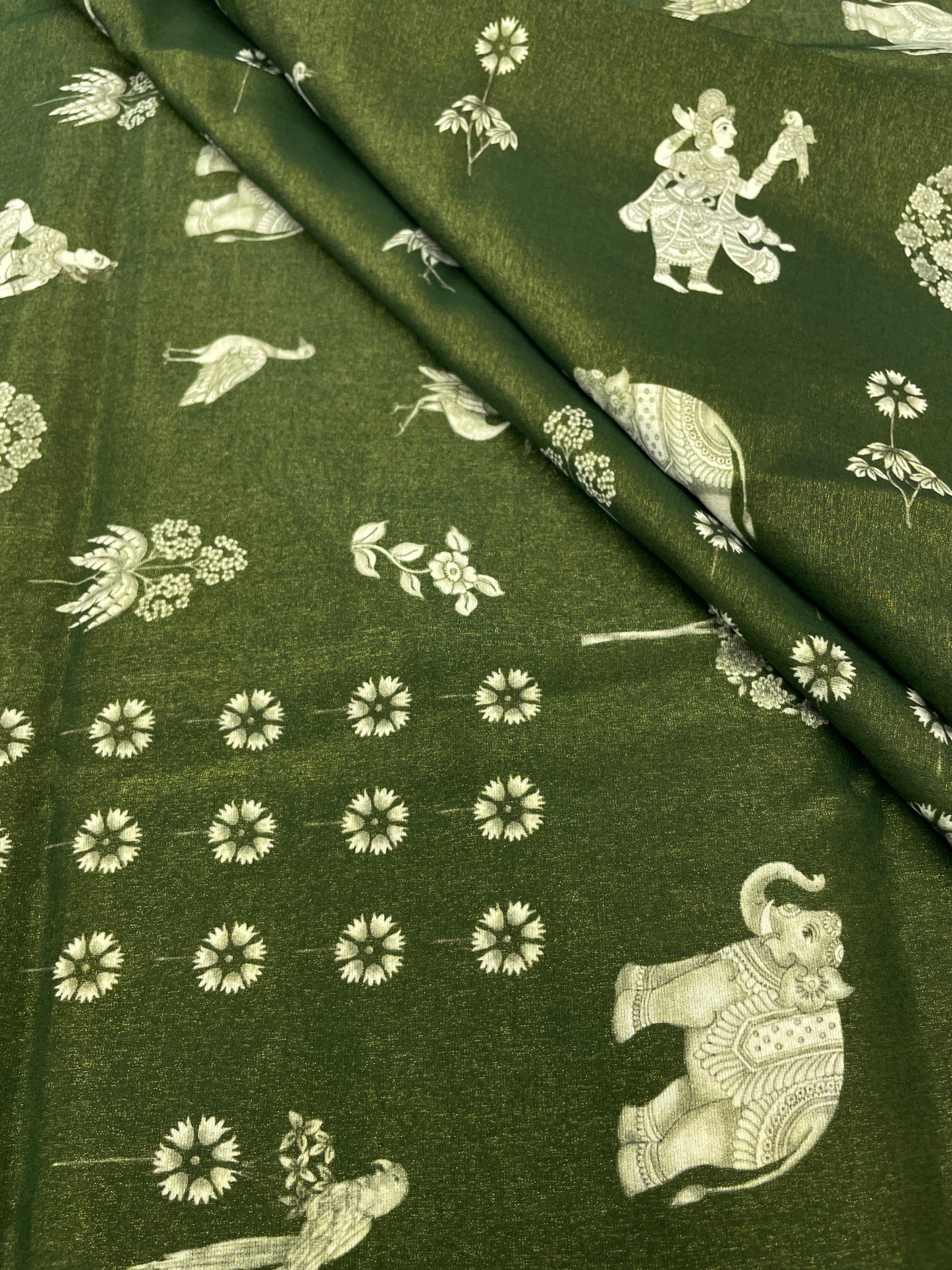 Chanderi Tissue Print