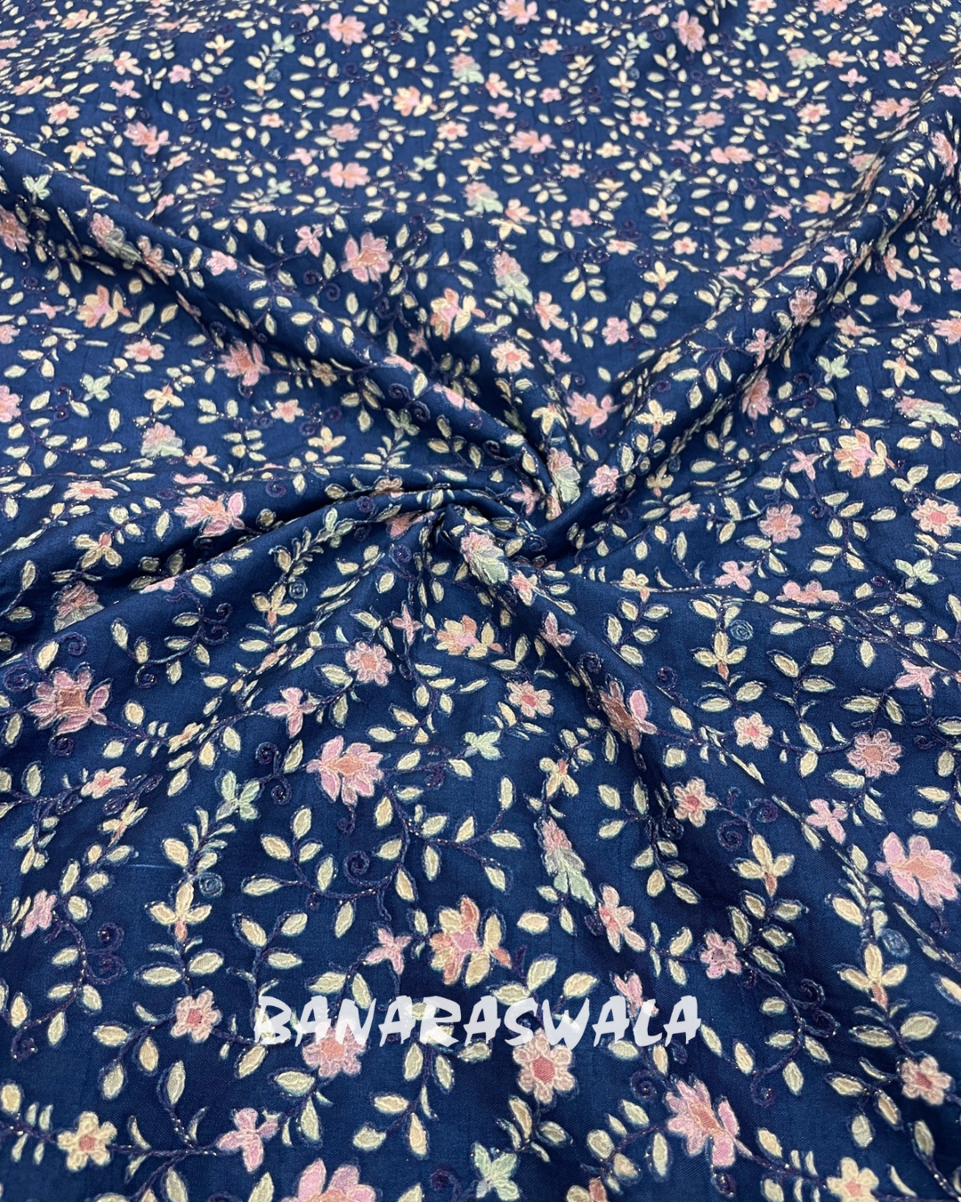 Dola Silk Print Embroidery