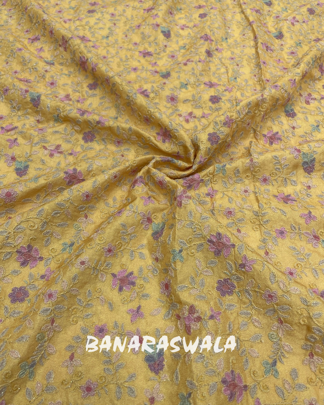 Dola Silk Print Embroidery