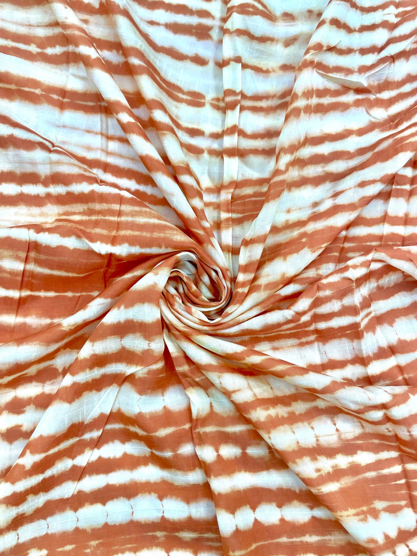 Classic Unique Black-White Shibori Print All Over Mysore Raw Silk Fabric