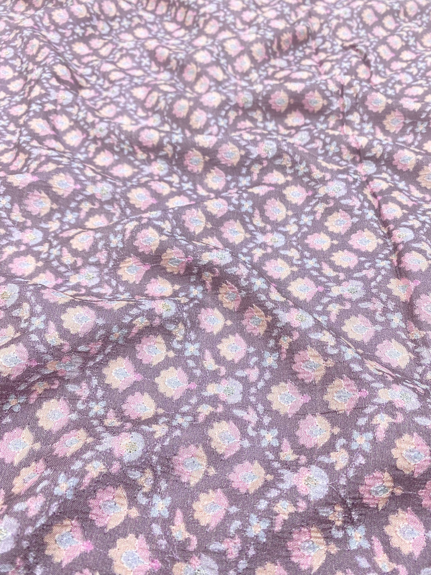 Dola Silk Position Print With Embroidery (Colours Available) 44"Inch