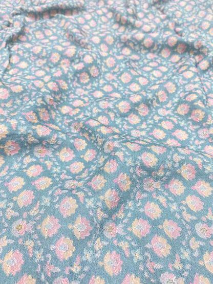 Dola Silk Position Print With Embroidery (Colours Available) 44"Inch