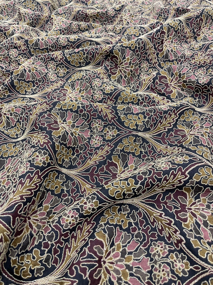 Dola Silk Position Print Embroidery (Colours Available) 44"Inch