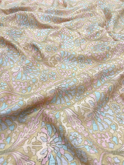 Dola Silk Position Print Embroidery (Colours Available) 44"Inch