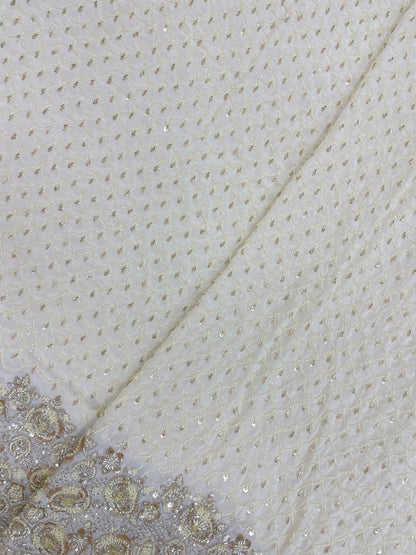 Exclusive Elegant Beads And Sequin Work On Georgette Fabric