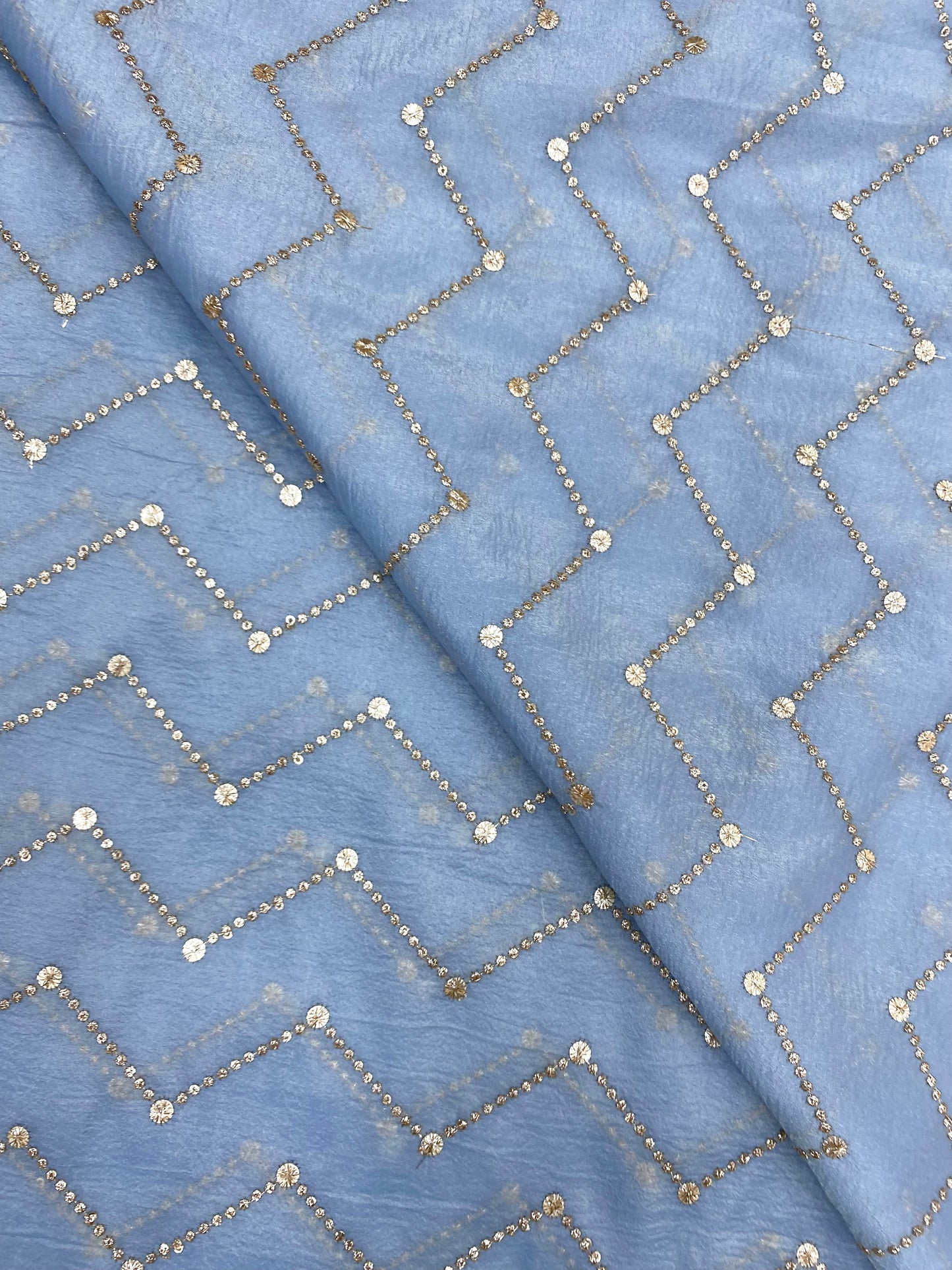 Glass Organza Embroidery (colours Available) 44"inch