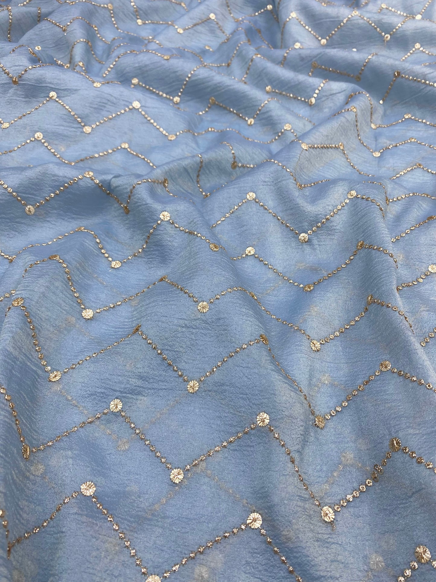 Glass Organza Embroidery (colours Available) 44"inch