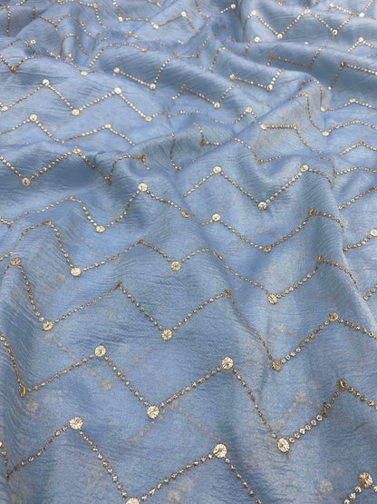 Glass Organza Embroidery (colours Available) 44"inch