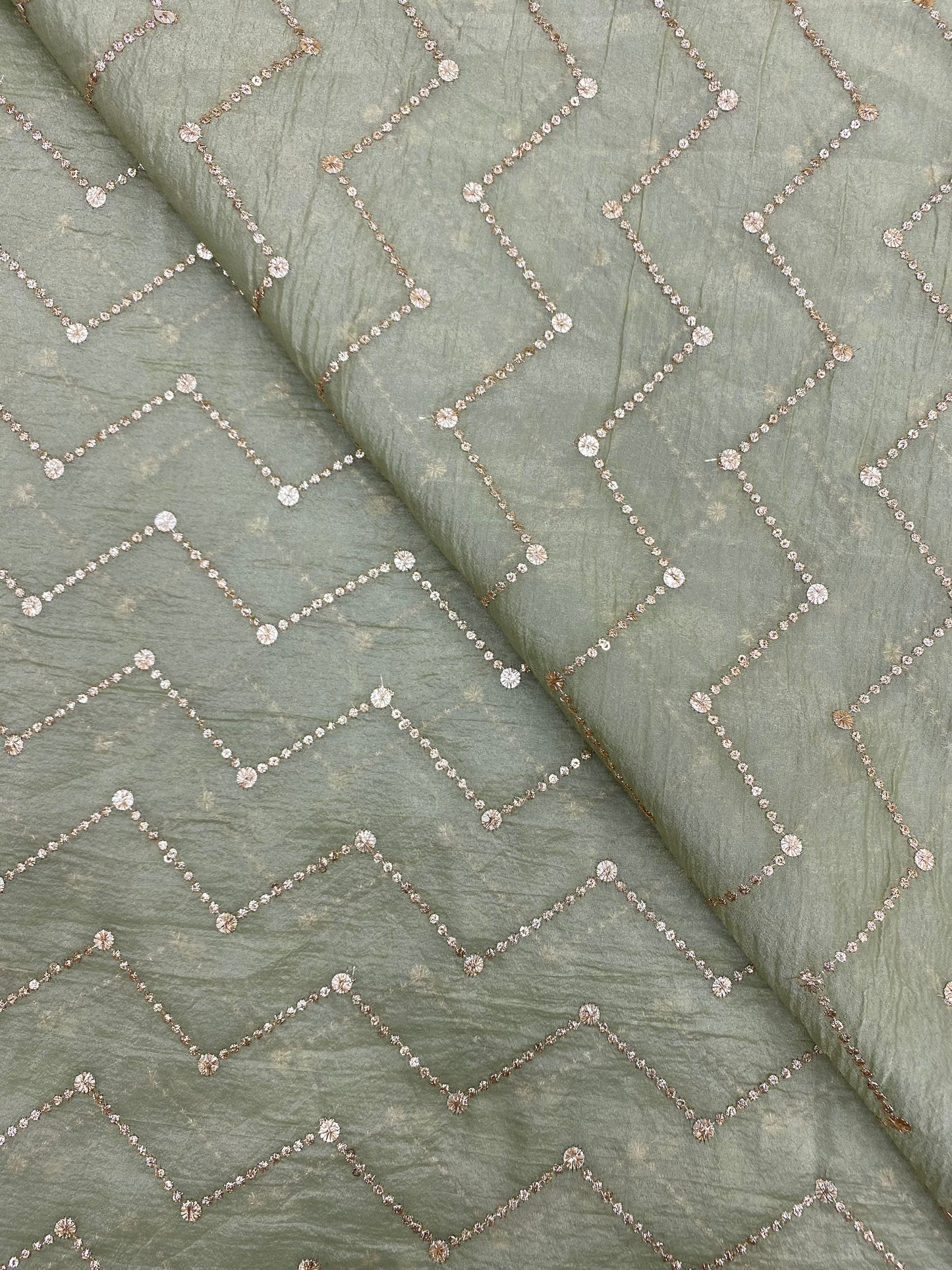 Glass Organza Embroidery (colours Available) 44"inch