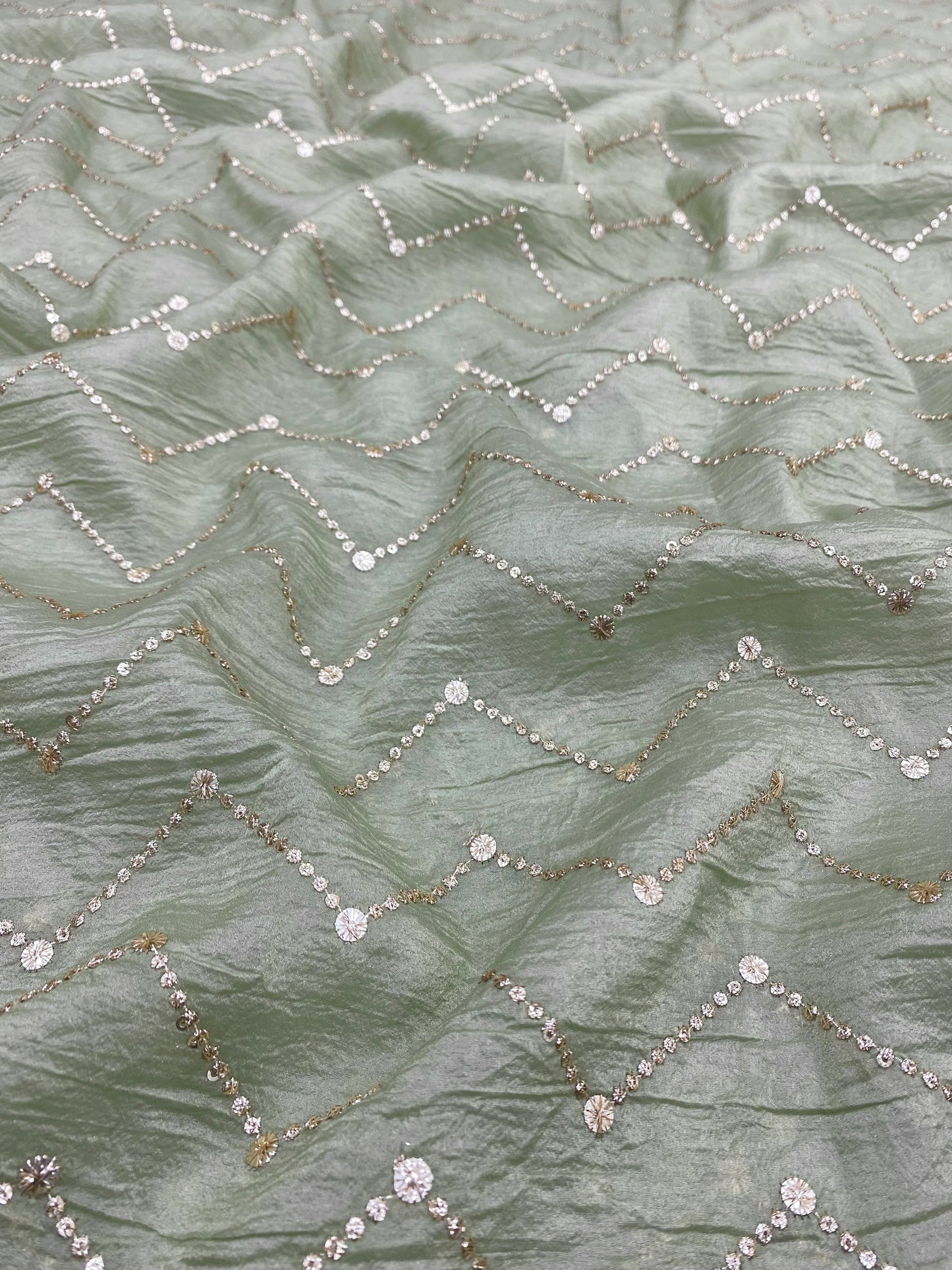 Glass Organza Embroidery (colours Available) 44"inch