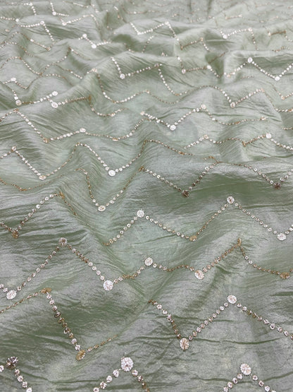 Glass Organza Embroidery (colours Available) 44"inch