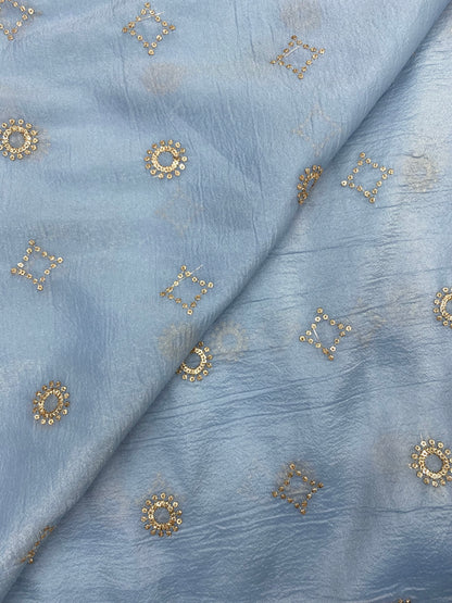 Glass Organza Embroidery (Colours Available ) 44"inch