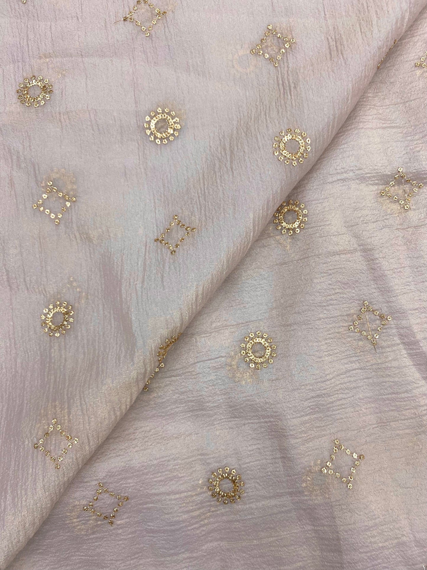 Glass Organza Embroidery (Colours Available ) 44"inch