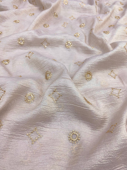 Glass Organza Embroidery (Colours Available ) 44"inch