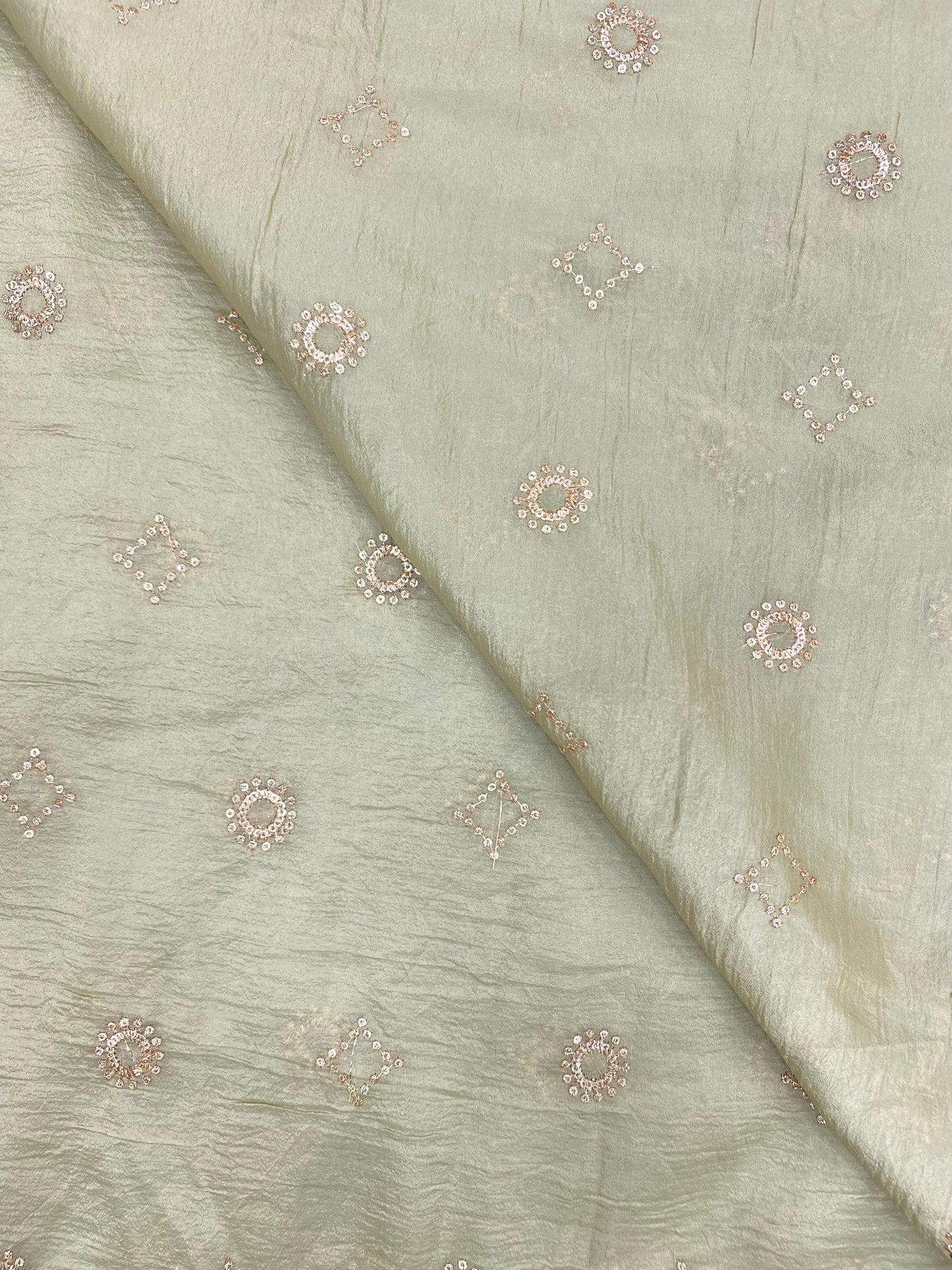 Glass Organza Embroidery (Colours Available ) 44"inch