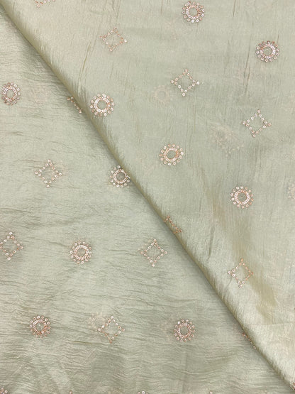 Glass Organza Embroidery (Colours Available ) 44"inch