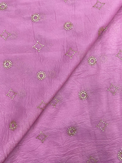 Glass Organza Embroidery (Colours Available ) 44"inch