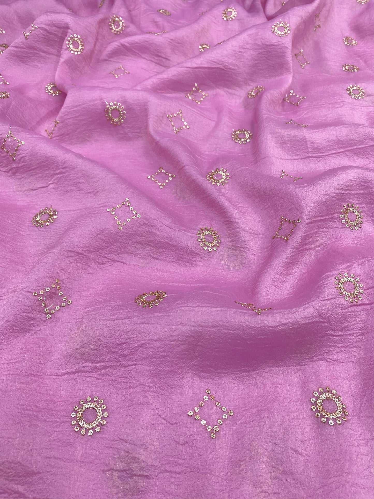 Glass Organza Embroidery (Colours Available ) 44"inch