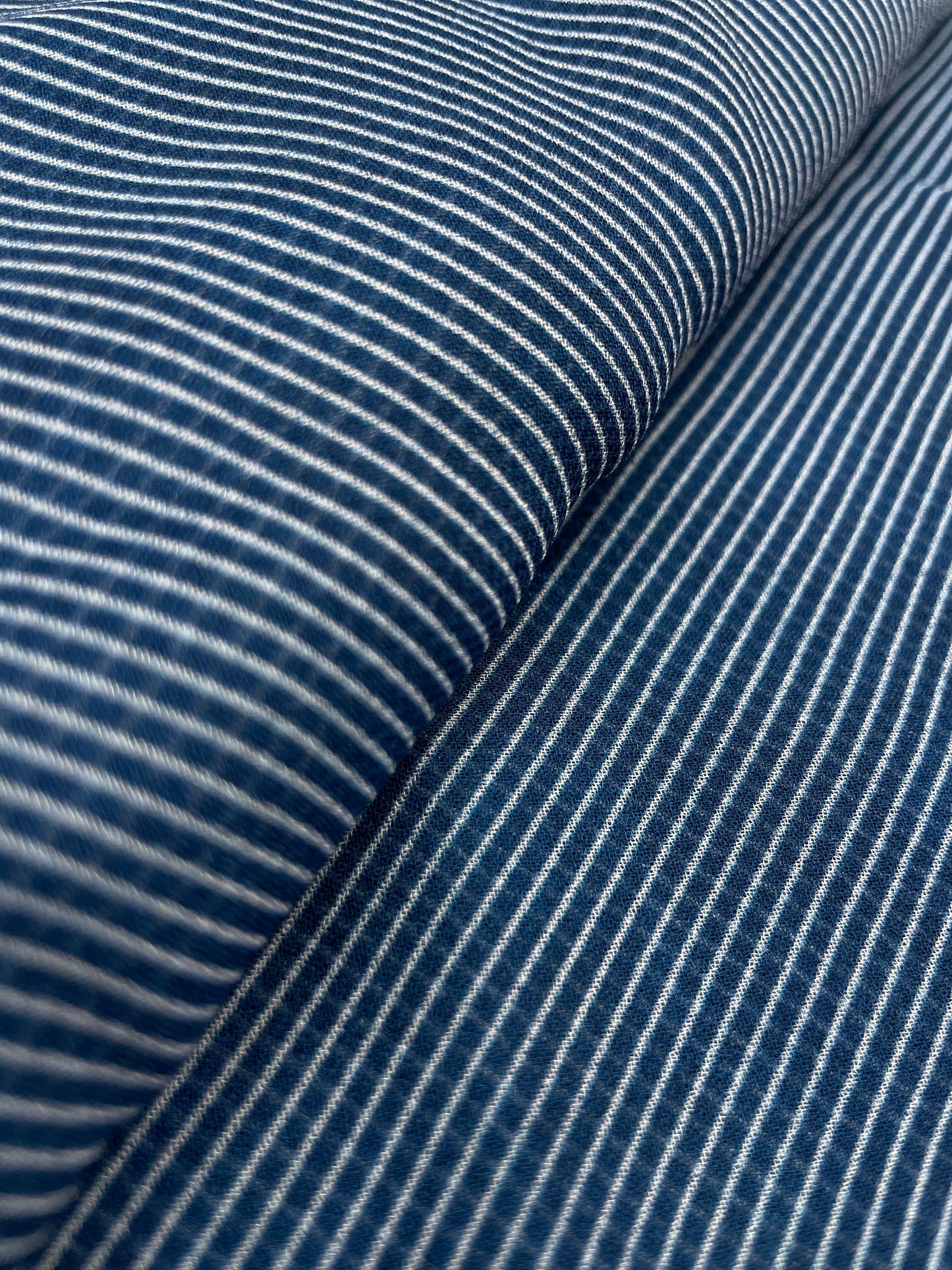 Classic Delicate Stripe Print On Georgette Fabric