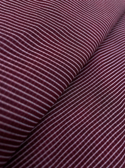 Classic Delicate Stripe Print On Georgette Fabric