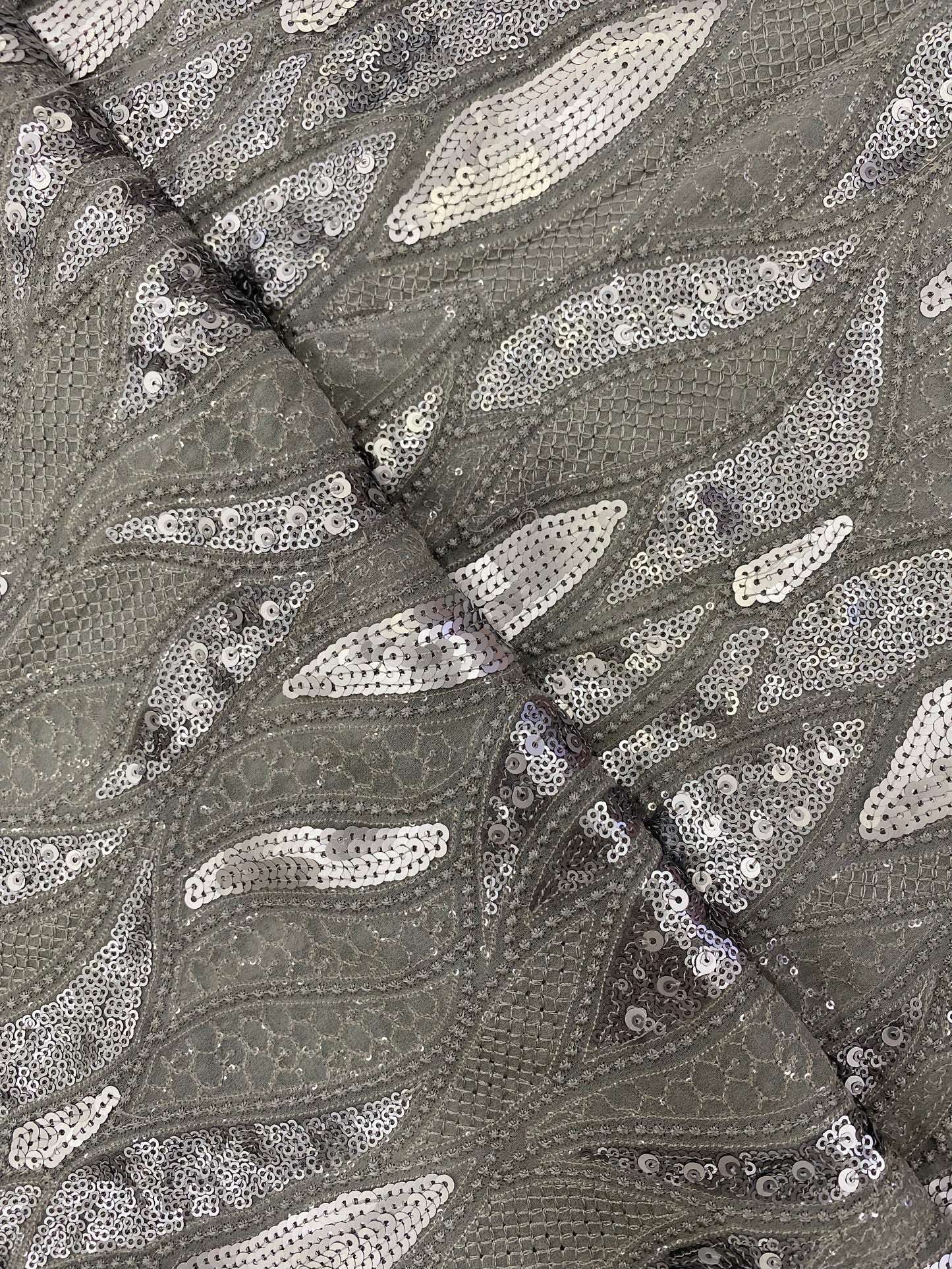 Enticing Vibrant Color Thread Embroidery With Premium Sequin Work On Georgette Fabric